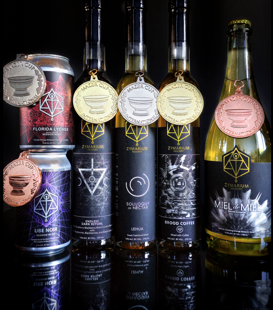 Zymarium Meadery's Mazer Cup-winning meads